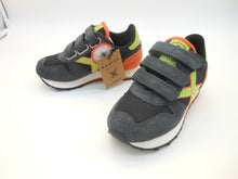 Carica l&#39;immagine nel visualizzatore di Gallery, Sneakers bambino-super comode-suede nero-triplo velcro | Munich
