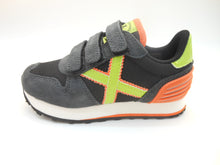 Carica l&#39;immagine nel visualizzatore di Gallery, Sneakers bambino-super comode-suede nero-triplo velcro | Munich
