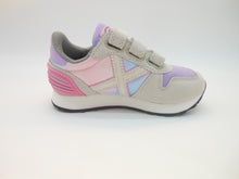 Carica l&#39;immagine nel visualizzatore di Gallery, Sneakers bambina-sportive-suede lilla e plex multicolor con logo | Munich
