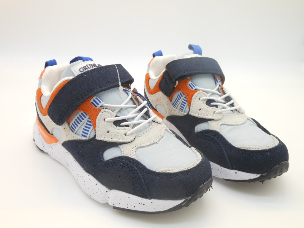 Snaekers bambini-suede e tess.tecnico-super confort-velcro | Grunland Junior