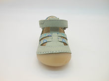 Carica l&#39;immagine nel visualizzatore di Gallery, Sandali bambino-gabbietta-vera pelle-primi passi-velcro | Kickers
