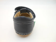 Carica l&#39;immagine nel visualizzatore di Gallery, Sandalo bebè-gabbietta-vera pelle-primi passi-velcro-blu | Kickers
