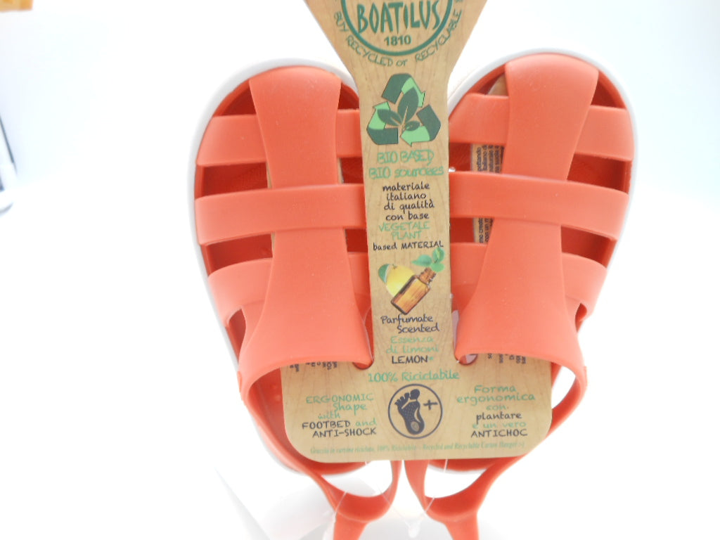 Sandalo bambini in gomma-ragnetto coral/white-anatomico | Boatilus
