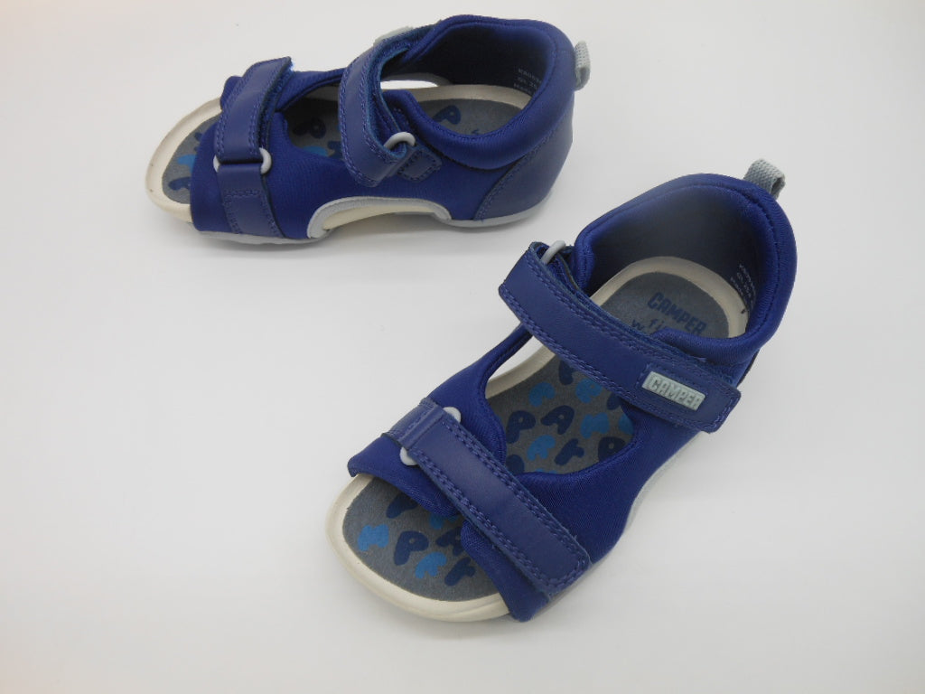 Sandalo primi passi Camper,nylon blu,