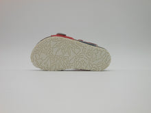 Carica l&#39;immagine nel visualizzatore di Gallery, Sandalo primi passi bambino-pelle-blu-bianco-rosso-Bionaturakids | alberodellescarpe.it
