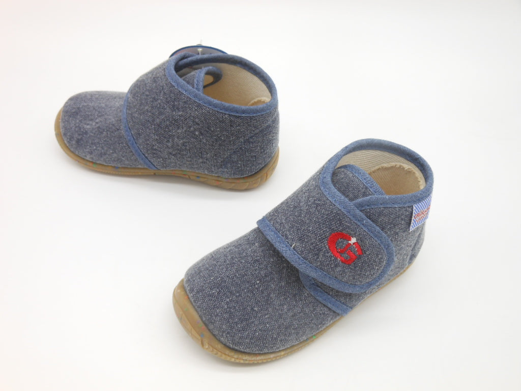 Pantofola bambino Grunland-cotone 100%-blu