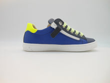 Carica l&#39;immagine nel visualizzatore di Gallery, Sneakers bambino-vera pelle-tallone contrasto giallo | Shoeb76
