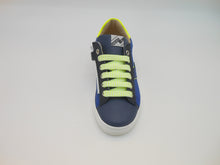 Carica l&#39;immagine nel visualizzatore di Gallery, Sneakers bambino-vera pelle-tallone contrasto giallo | Shoeb76
