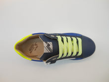 Carica l&#39;immagine nel visualizzatore di Gallery, Sneakers bambino-vera pelle-tallone contrasto giallo | Shoeb76
