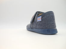 Carica l&#39;immagine nel visualizzatore di Gallery, Grunland Junior-Comoda pantofola bambino-cotone organico 100% ricicl.-blu
