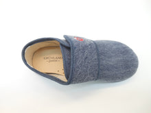 Carica l&#39;immagine nel visualizzatore di Gallery, Grunland Junior-Comoda pantofola bambino-cotone organico 100% ricicl.-blu
