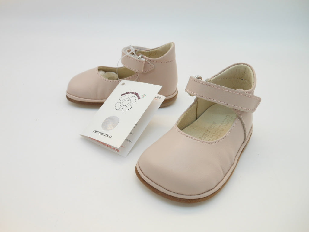 Favolosa Ballerina primi passi in vera pelle-rosa antico | Gioiecologiche