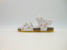 Carica l&#39;immagine nel visualizzatore di Gallery, Sandalo bambina-primi passi- in pelle glitter-Doppia fibia | Alberodellescarpe.it
