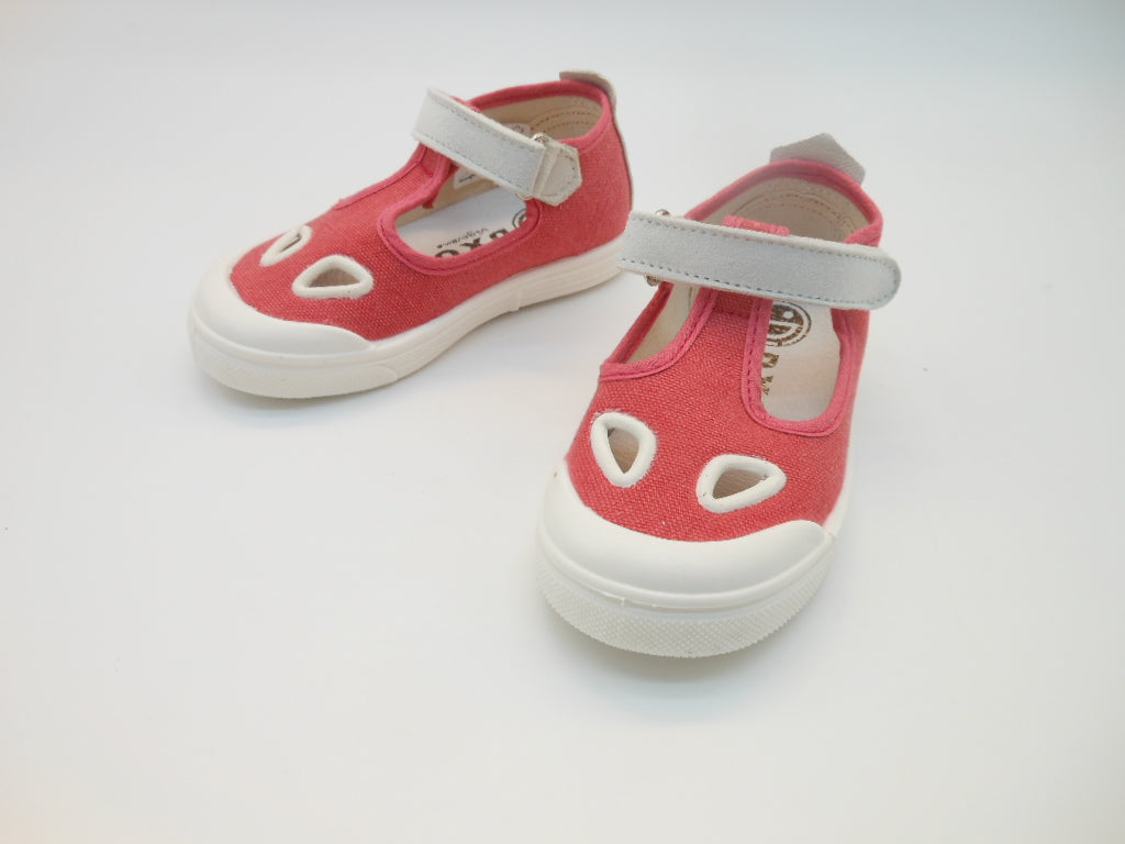 Ballerina-bambina-2 occhietti primi passi- in cotone-100% made in Italy