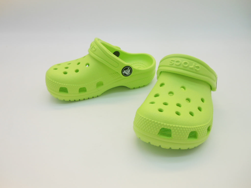 Crocs bambino-sandalo classic clog T-verde lime-