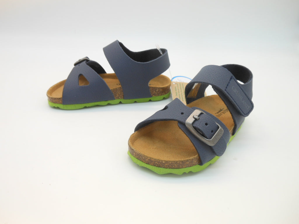 Sandalo bambino-primi passi-eco pelle-plantare anatomico | Grunland