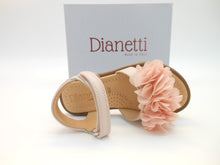 Carica l&#39;immagine nel visualizzatore di Gallery, Sandalo bambina-vera pelle-doppio velcro-rosa antico | Favolosa
